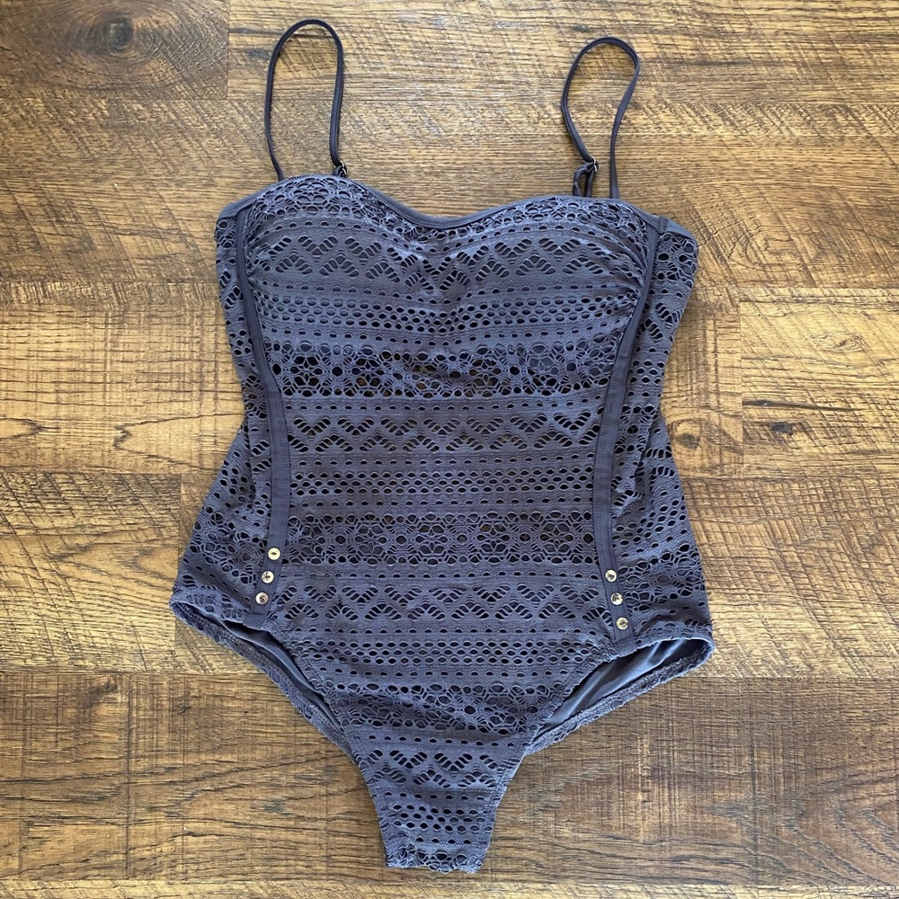 Like New Crocheted One Piece Swimsuit size 16